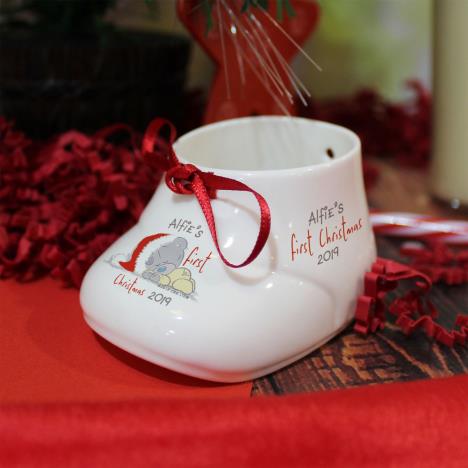 Personalised Me to You 1st Christmas Bootie & Bauble Set Extra Image 1